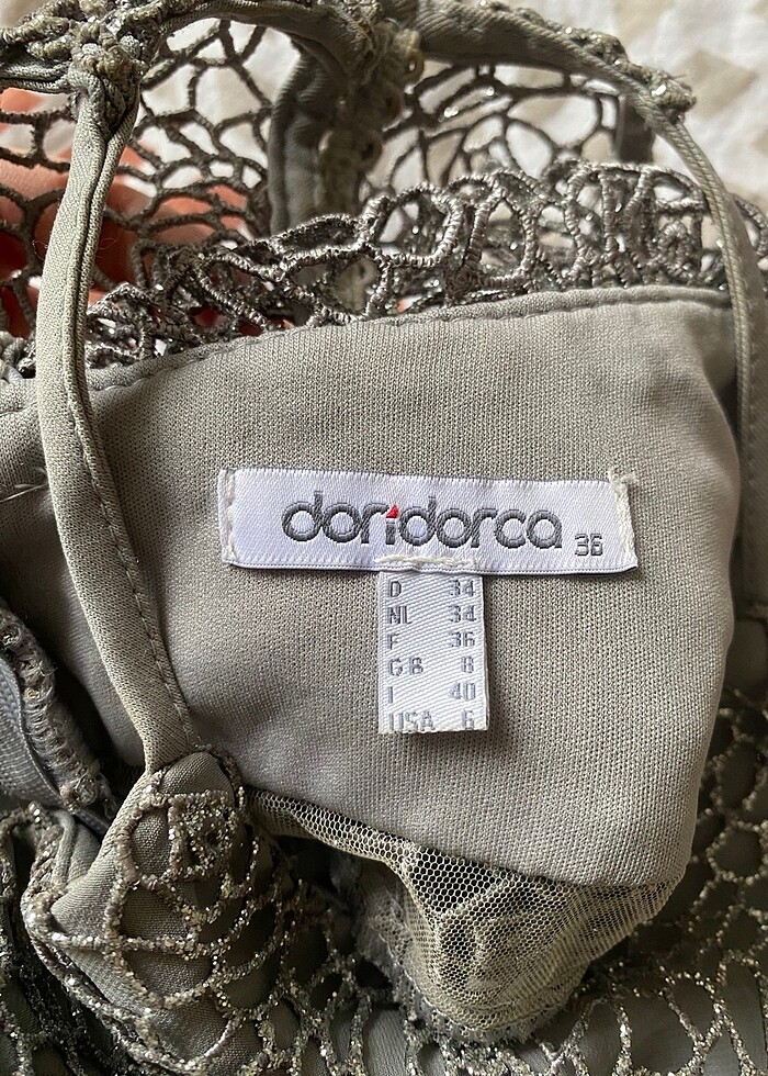 Doridorca marka simli halter yaka abiye - Görsel 5