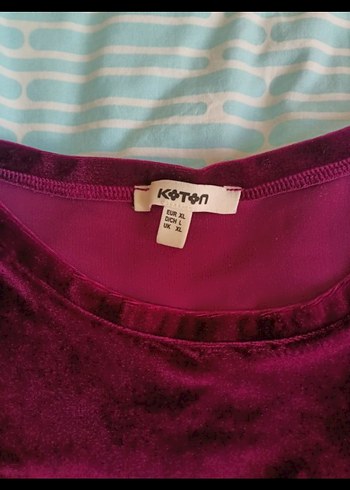 42 Beden Mor Süet Xl Koton Kadın Bluz