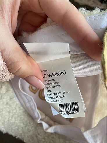 Beden camel Renk Peluş şapka