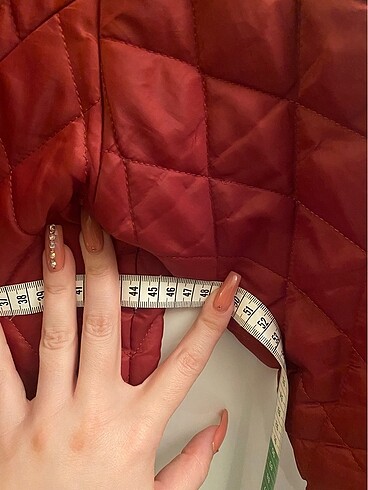 s Beden bordo Renk Şişme mont