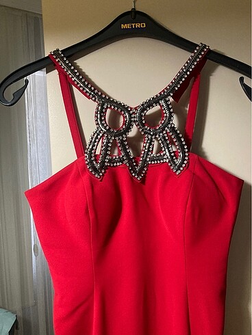 Kırmızı balık model abiye - Görsel 8