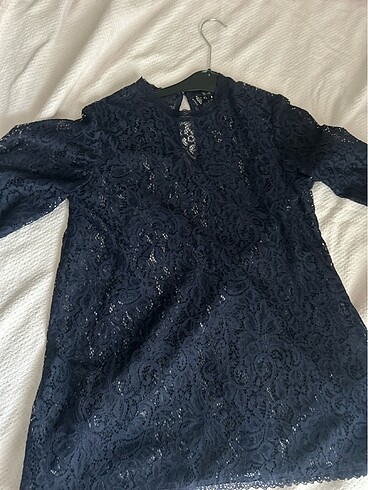 Zara dantelli bluz