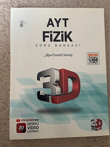3D AYT Fizik soru bankası
