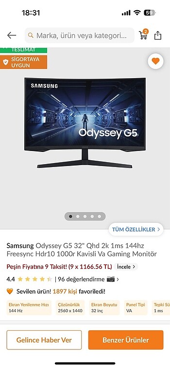 Samsung gameing monitör - Görsel 4