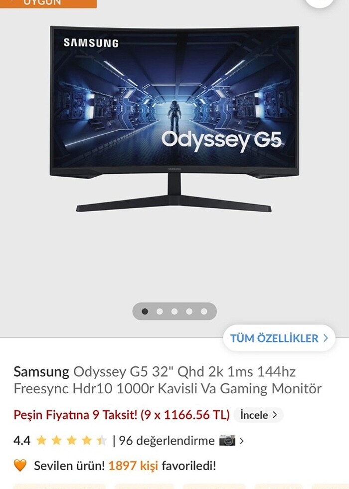 Samsung gameing monitör - Görsel 4