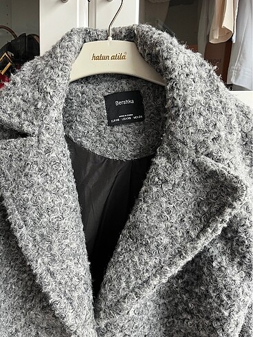 xs Beden gri Renk Bershka kaban