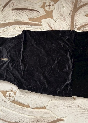 Siyah simli elbise - Görsel 2