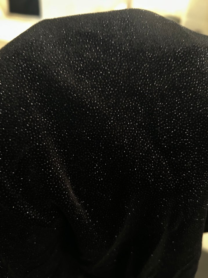 Siyah simli elbise - Görsel 4