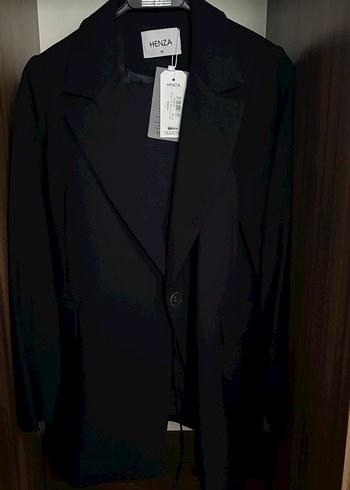 Kadın Lacivert Düğmeli Blazer Ceket