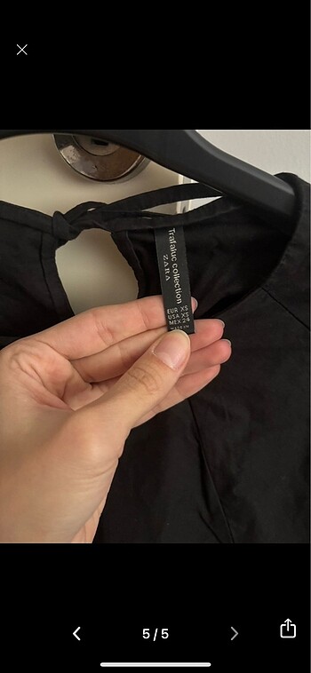 xs Beden siyah Renk Zara Nakışlı Bluz Gömlek