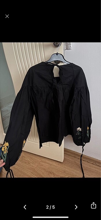 Zara Zara Nakışlı Bluz Gömlek