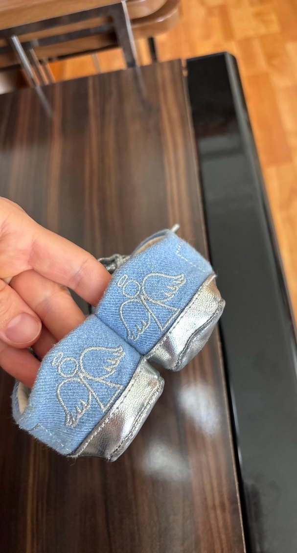 Düğmeli Kot Erkek Bebek İlk Adım Ayakkabısı - Görsel 3