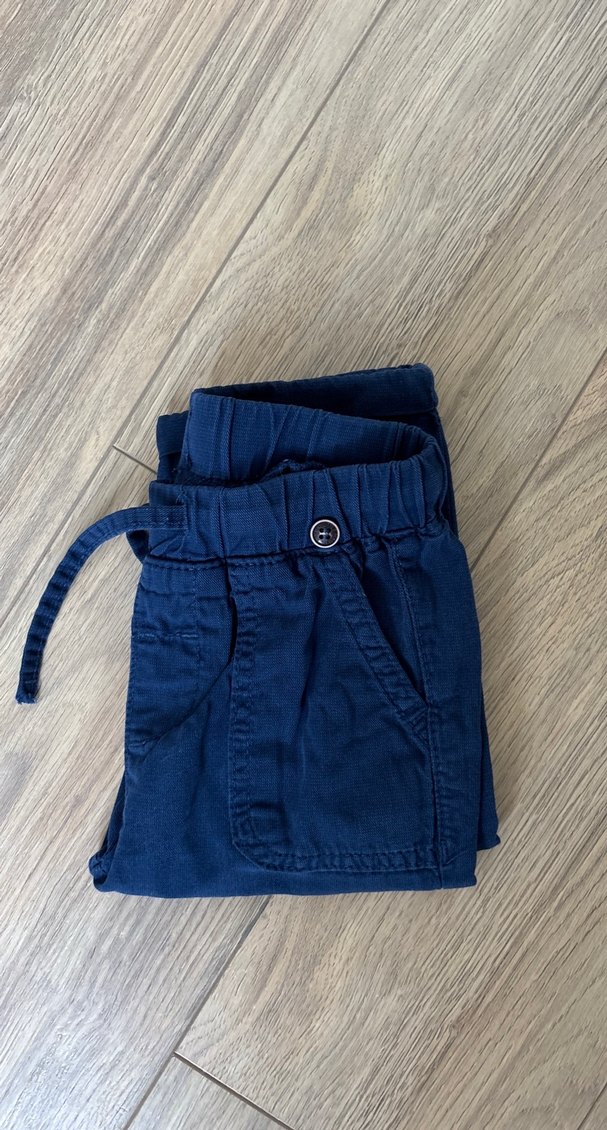 Erkek Çocuk Lacivert Bol Kesim Kot Pantolon - Görsel 3