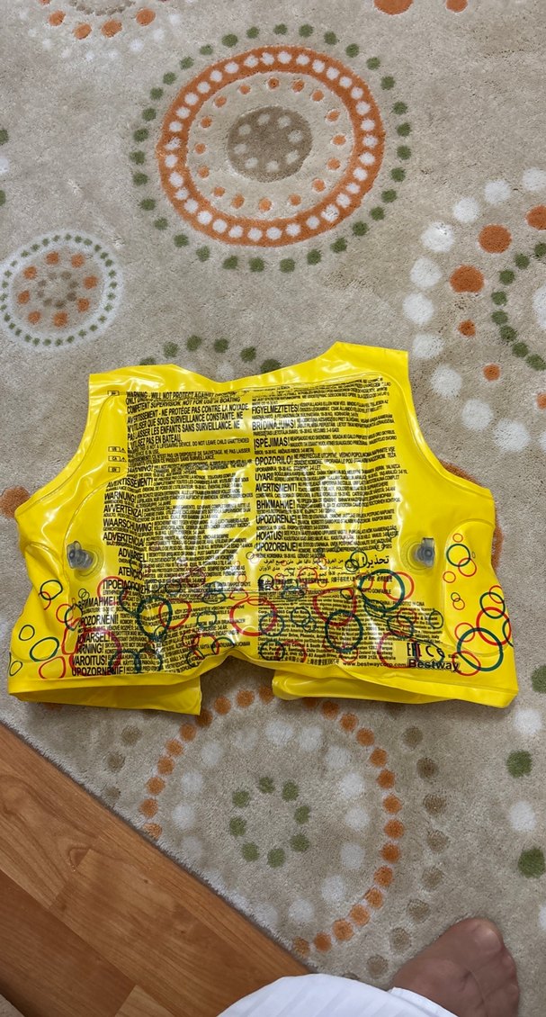 Renkli Sarı Çocuk Can Yeleği - Görsel 2