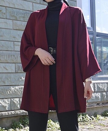 Bordo kimono ceket