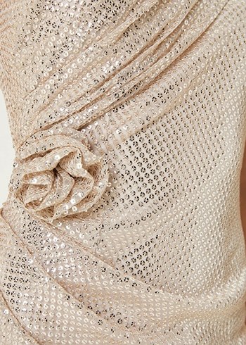 NETWORK Drapeli Mini Abiye Elbise - Görsel 6