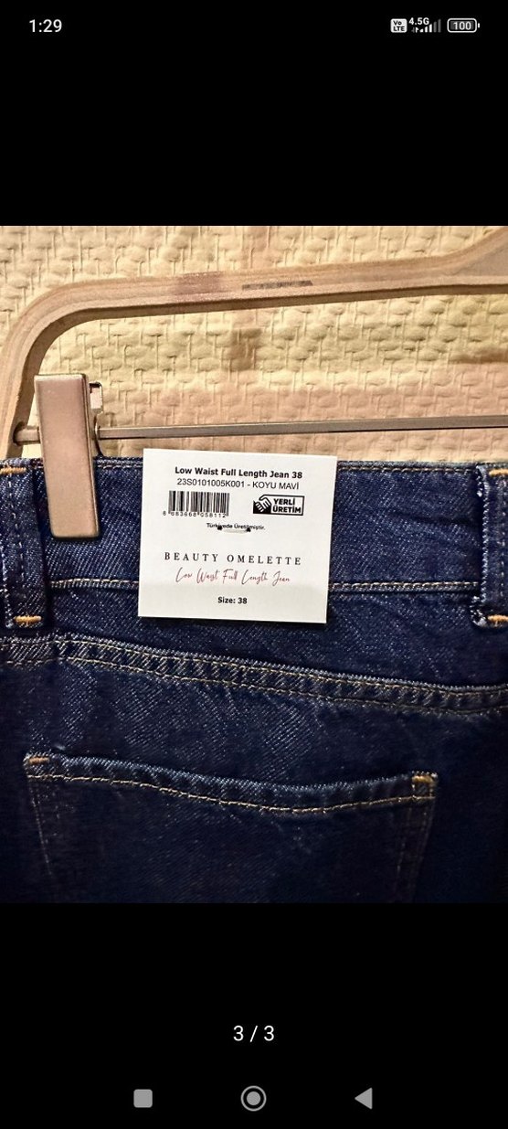 Beauty Omelette Marka Mavi Kadın Kot Pantolon - Görsel 2