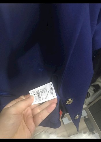 Kadın Lacivert Kısa Kollu Ceket-Blazer - Görsel 6