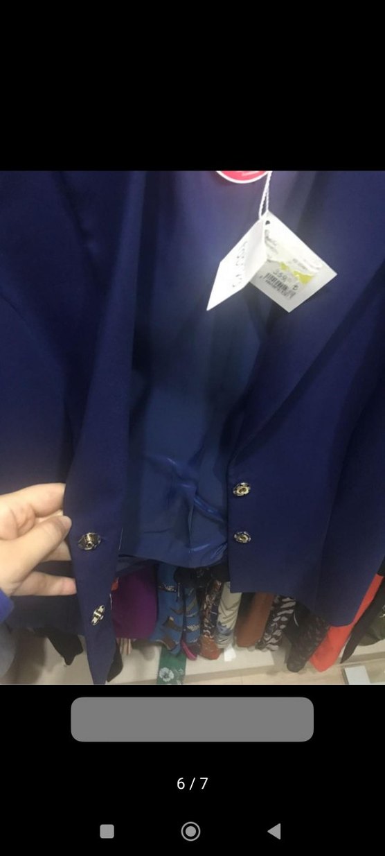 Kadın Lacivert Kısa Kollu Ceket-Blazer - Görsel 5