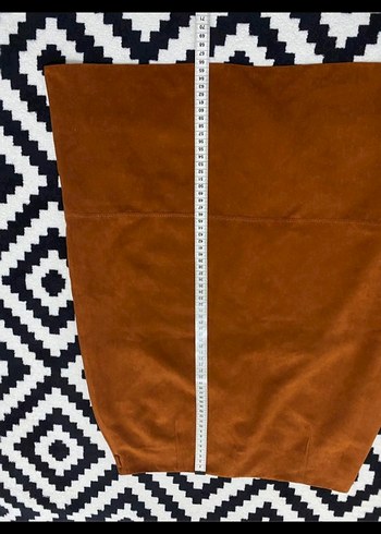 Tarçın Süet Dokulu Rahat Etek - Görsel 6