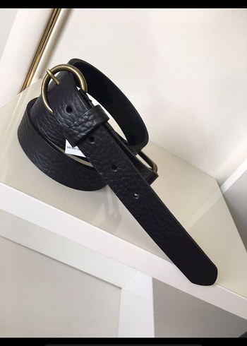 Koyu Füme Siyah Gerçek Deri Kadın Kemer - Görsel 2