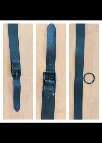 Siyah Deri Minimalist Kadın Kemer - Görsel 6