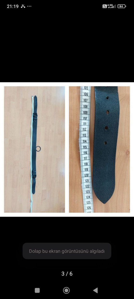 Siyah Deri Minimalist Kadın Kemer - Görsel 5