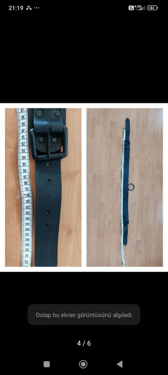 Siyah Deri Minimalist Kadın Kemer - Görsel 4