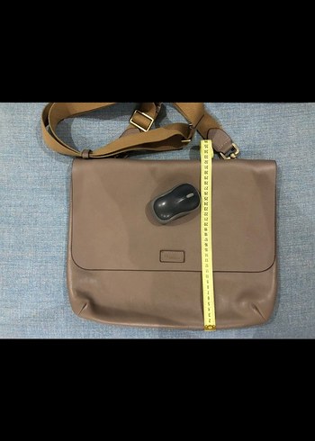 Bej Deri Kadın Omuz Çantası - Görsel 6