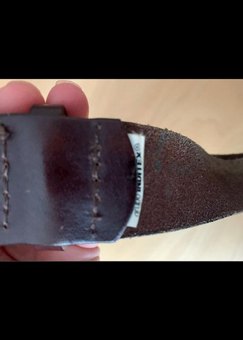 Koyu Acı Kahverengi Gerçek Deri Kemer - Görsel 3