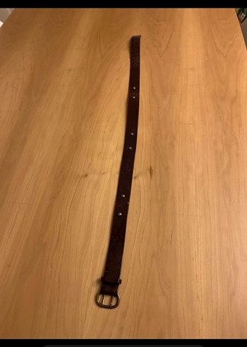 Koyu Acı Kahverengi Gerçek Deri Kemer - Görsel 5