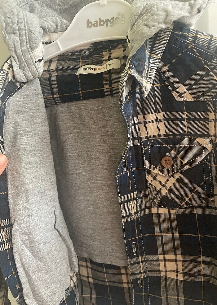 Kışlık gömlek  3 4 yaş - Görsel 3