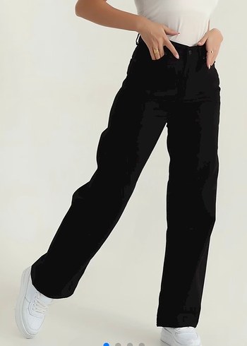 Siyah Regular Fit Midi Kadın Jean