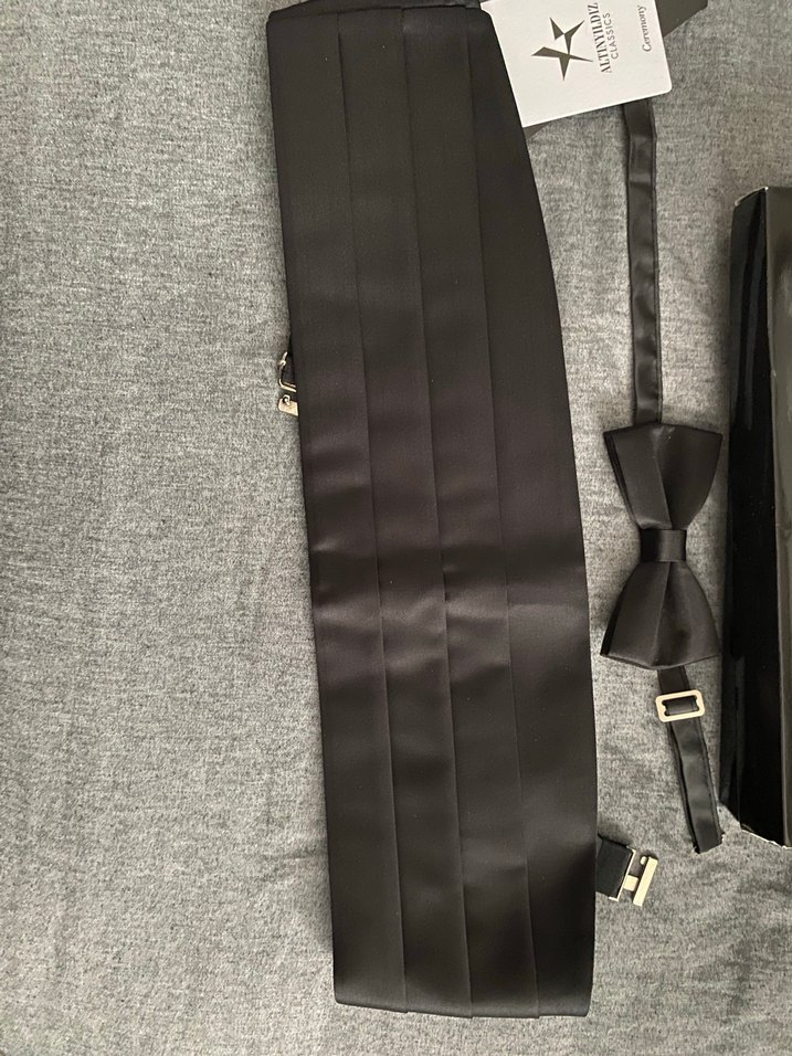 Desenli Siyah Erkek Papyon - Görsel 2