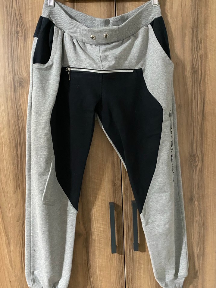 Gri erkek Spor Rahat Kesim Eşofman - Görsel 2