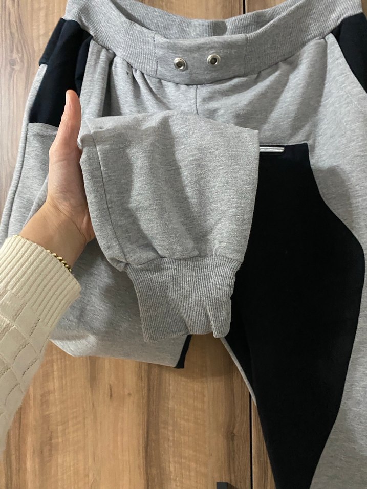 Gri erkek Spor Rahat Kesim Eşofman - Görsel 3