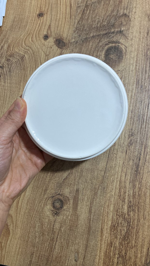 Çiçek Desenli Beyaz Seramik Tabak - Görsel 3