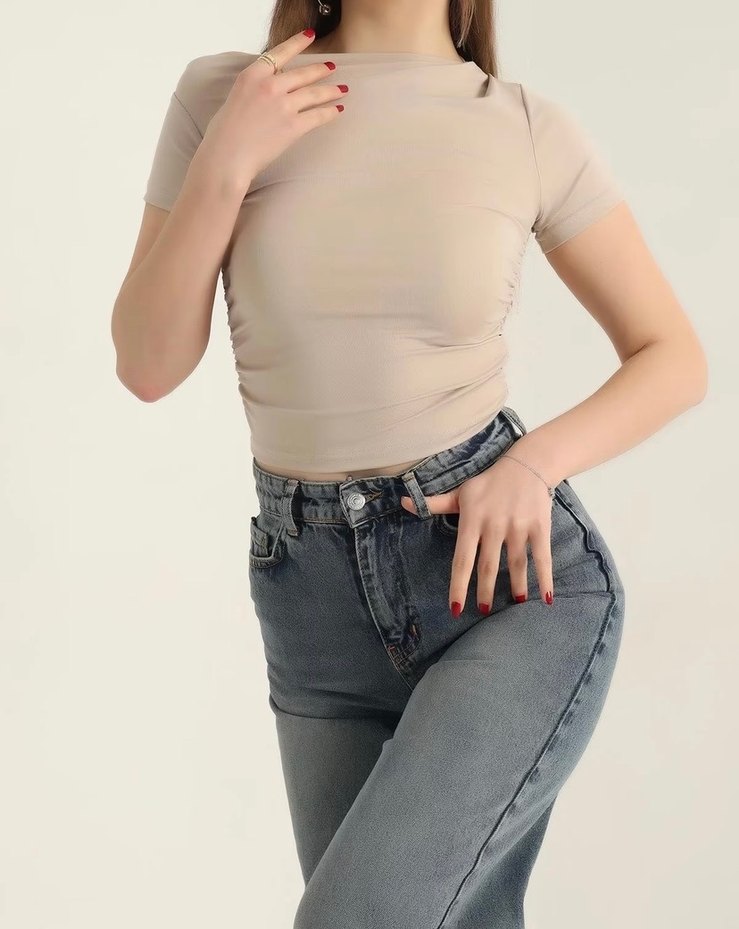 Sandy kumaş bluz - Görsel 2