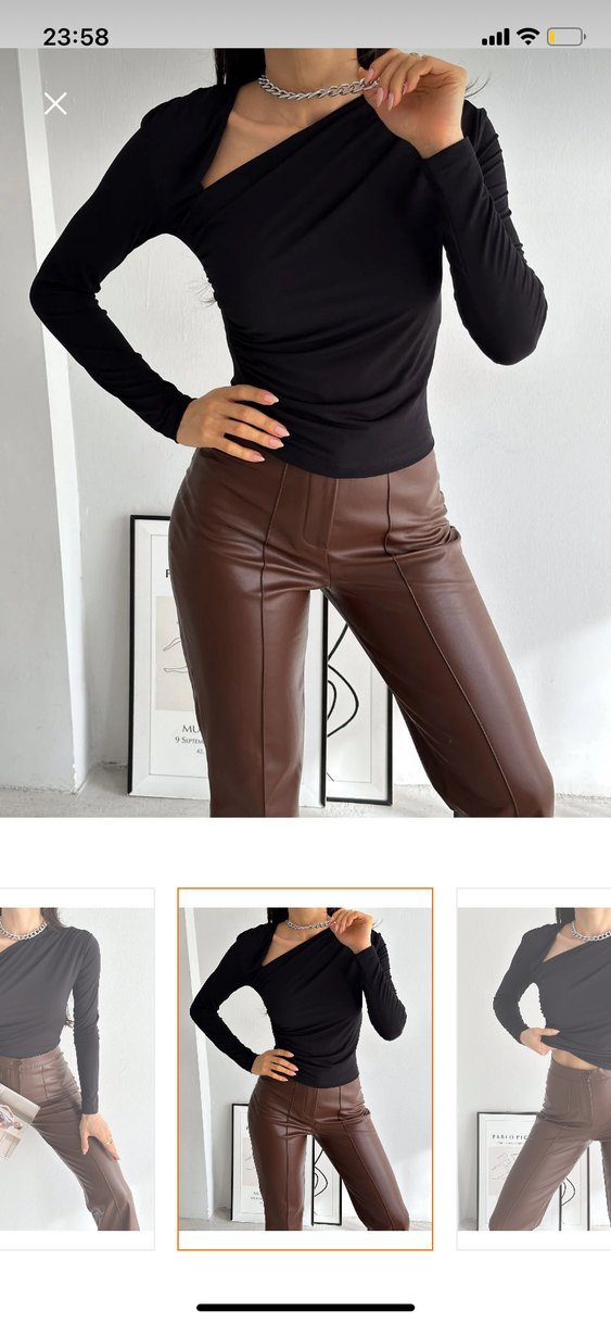 Omuz detaylı Bluz - Görsel 2