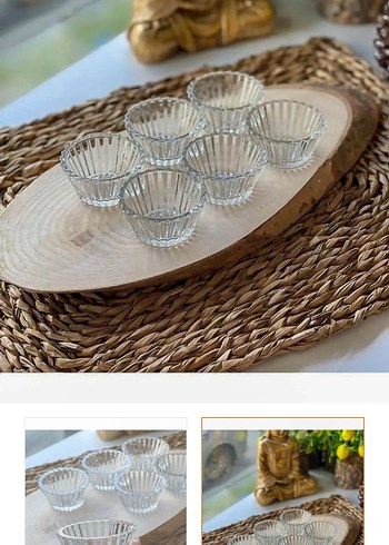 Şeffaf Desenli Mini Cam Bardak - Görsel 5