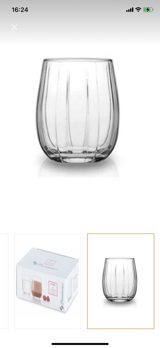 Şeffaf 6'lı Çizgili Su Bardağı Seti - Görsel 3