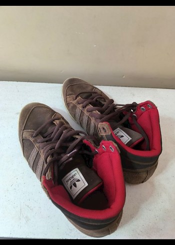 Kahverengi Süet Erkek Spor Ayakkabı orjinal adidas