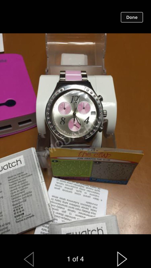 Swatch pembiş pembiş saat