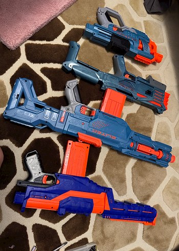 Mavi Renkli Nerf Oyuncak Tüfek Seti - Görsel 4