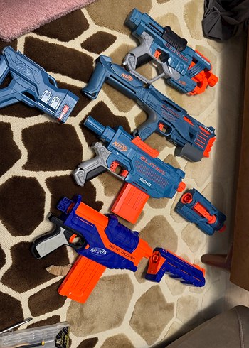 Mavi Renkli Nerf Oyuncak Tüfek Seti - Görsel 2