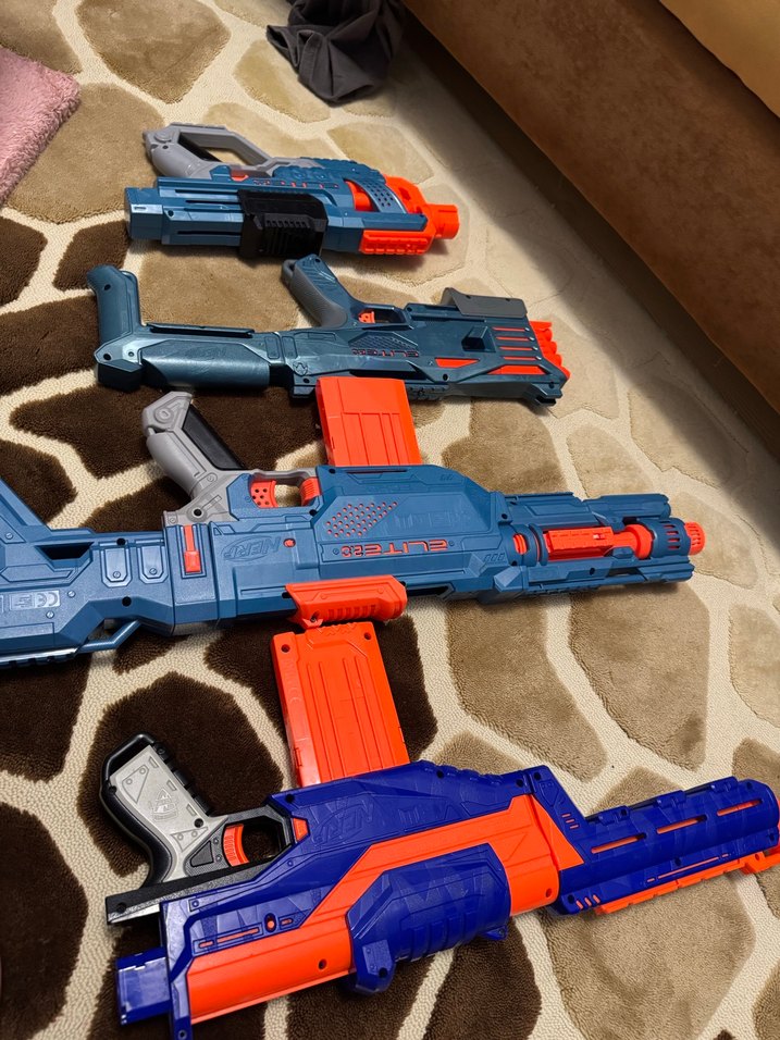 Mavi Renkli Nerf Oyuncak Tüfek Seti - Görsel 3