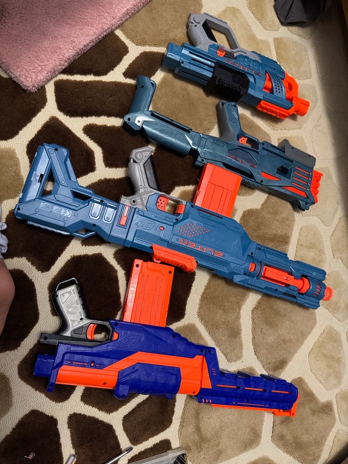 Mavi Renkli Nerf Oyuncak Tüfek Seti - Görsel 4