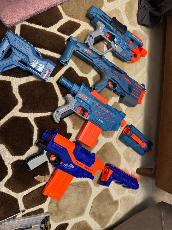 Mavi Renkli Nerf Oyuncak Tüfek Seti - Görsel 2