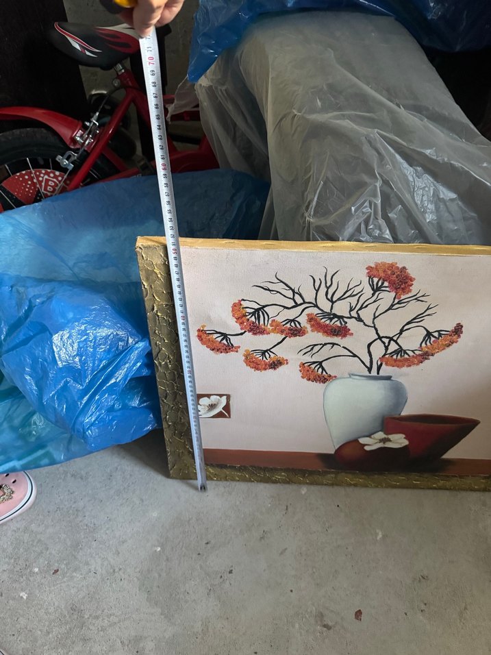 Beyaz Vazo ve Çiçekli Tablo - Görsel 5