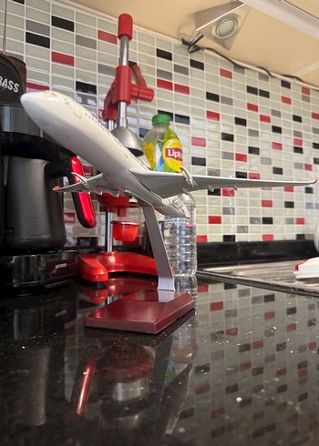 Beyaz Turkish Airlines Uçak Maketi - Görsel 6